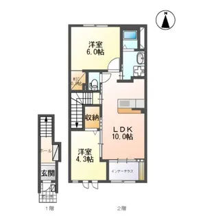 FIELDS COURT【2階】の間取り