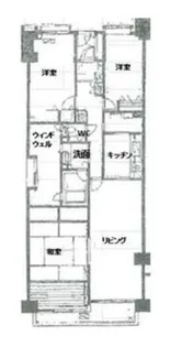 ビューヒルズバームハイツ新横浜 壱番館【1階】の間取り
