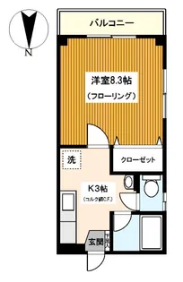 サンブレス峰岡【2階】の間取り