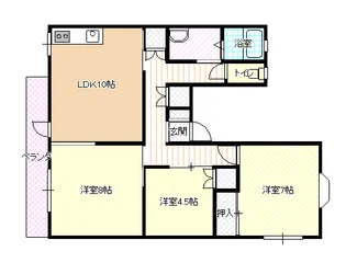 池本コーポ【3階】の間取り
