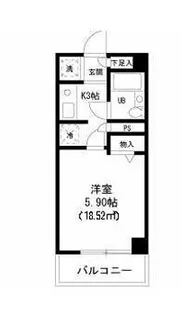 J-フラッツ錦糸町【5階】の間取り