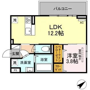 ル・カリーナ【3階】の間取り