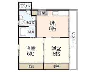 サンシャイン中央II【2階】の間取り