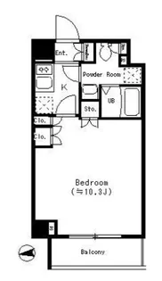 パークキューブ四谷三丁目【6階】の間取り