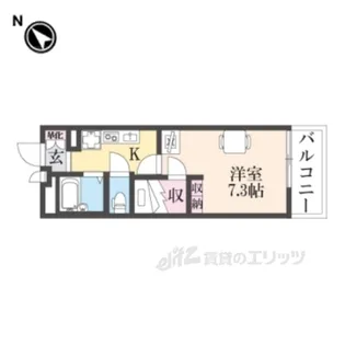 レオパレスグリーンアンバー【1階】の間取り