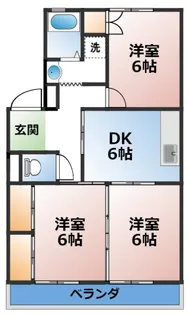 スカイビレッジ六番館【4階】の間取り