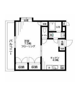 サングレース赤塚B【4階】の間取り