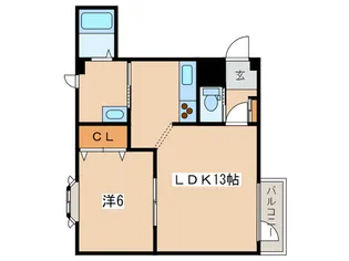 コンフォート白石【3階】の間取り