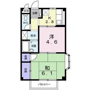シェルバーンハウス【1階】の間取り