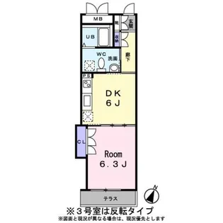 Park Court 離宮前【1階】の間取り