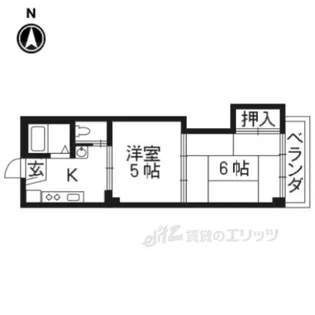 中嶋マンション【2階】の間取り