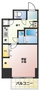 レジュールアッシュ梅田アクシア【7階】の間取り