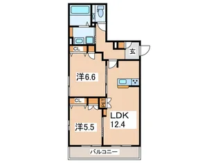 シャトン湘南【2階】の間取り