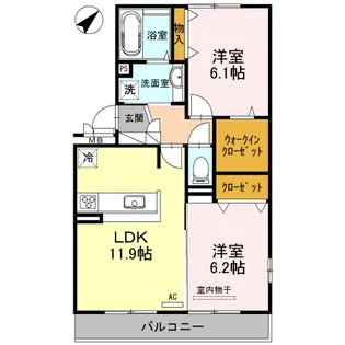 マーベル コンフォート【3階】の間取り