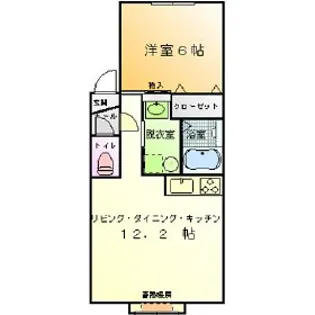 Mハイツ高砂13【2階】の間取り