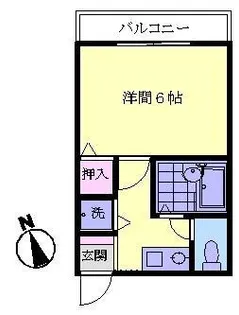 シーレッツ山岸【2階】の間取り