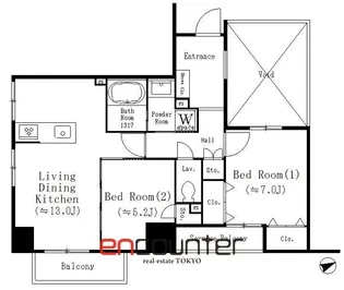 Sunny Side Forest【2階】の間取り