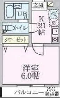 北千住テラス【3階】の間取り