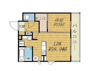 ハイデンス吹田【2階】の間取り