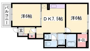 D・グロリアII【1階】の間取り