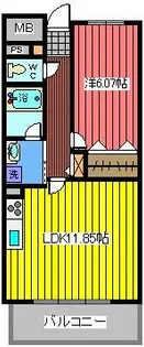 プリモパッソ川口【2階】の間取り