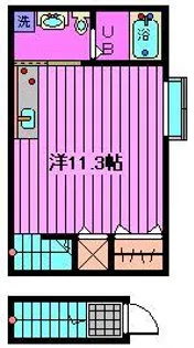 ヴェルドミール川口【2階】の間取り