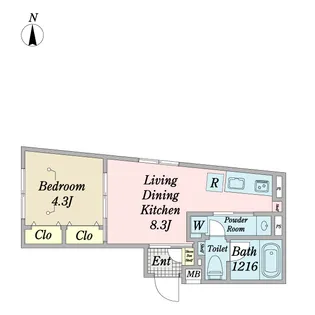 クリオ ラモード吉祥寺【2階】の間取り