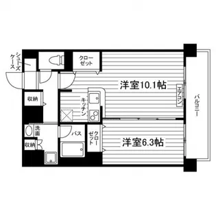 マルドミ向山【4階】の間取り