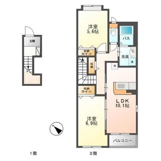 カーサ マリキータ【1階】の間取り