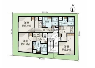 メゾンアッシュ大山【2階】の間取り