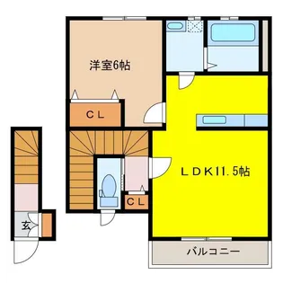 レジデンスアルタIII【2階】の間取り