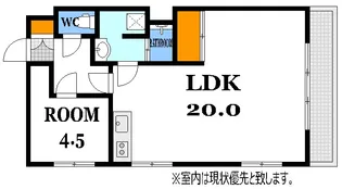 コーポラス松本【4階】の間取り