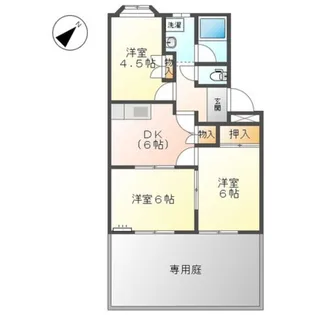 コンフォール東野II番館【1階】の間取り