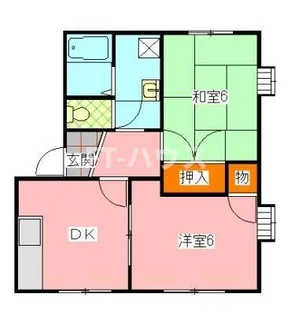 谷津アークガーデンB棟【1階】の間取り