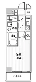 ALTERNA西大島【8階】の間取り