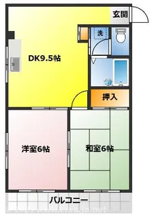 バンブーズ【3階】の間取り