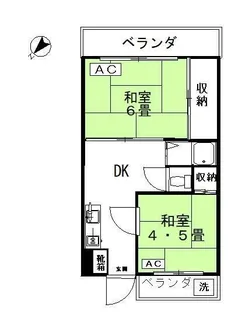 ななハイツA【3階】の間取り