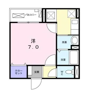 ソレイユ平和島【3階】の間取り