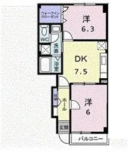 ファミストTAKAYA【1階】の間取り