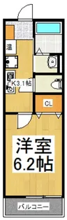 ティルタ南住吉【3階】の間取り