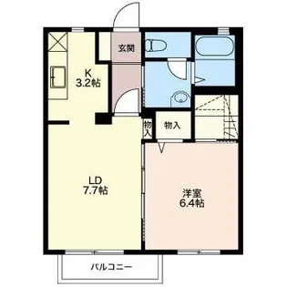 エクセラン【2階】の間取り