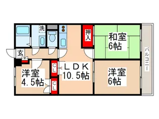 グランヴェ-ル西国分寺【3階】の間取り