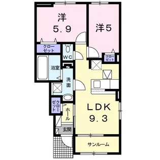 シドニー【1階】の間取り