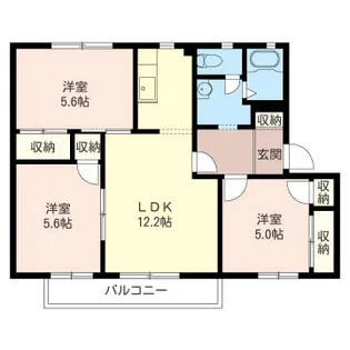 パストラル広ケ谷戸A【1階】の間取り