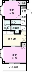 クレセント【2階】の間取り