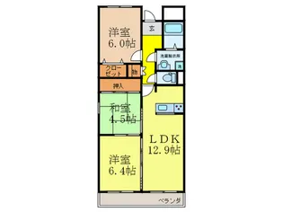 ベルドミール双葉【5階】の間取り