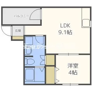 パレス沢ノ町II番館【2階】の間取り