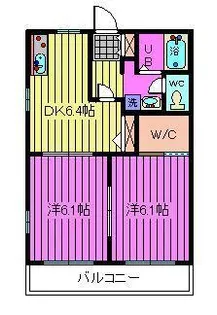 エスポワール西浦和【2階】の間取り