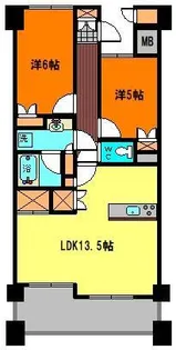 サンデュエル広面II【9階】の間取り