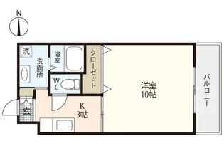 Pension大塚西【3階】の間取り